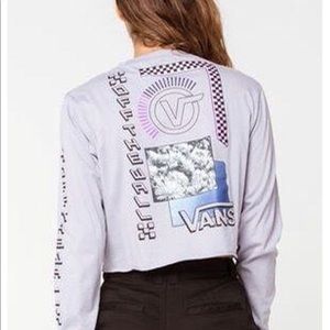 Vans cropped long sleeve top